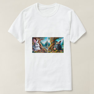 Camiseta Coelho Bunny Gerado por IA