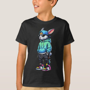 Camiseta Coelho Bunny Rabbit Sungles Dia da Páscoa Para Men