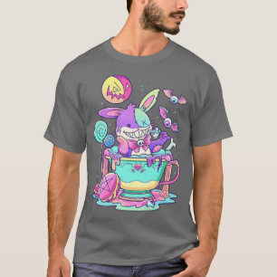Camiseta Coelho Cachorro Gótico Pastel Kawaii Menhera Occu