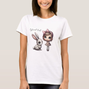 Camiseta Coelho Caprichoso de Olhos Grandes