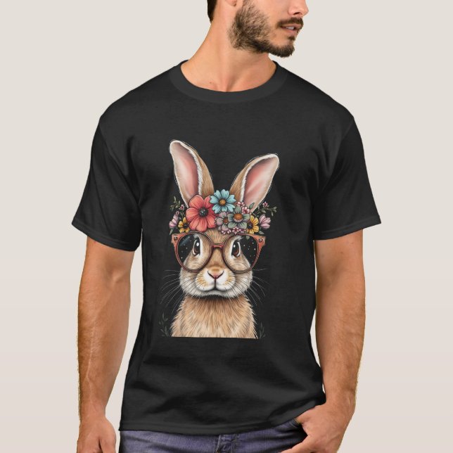 Camiseta Coelho Caprichoso Fofo de Páscoa (Frente)