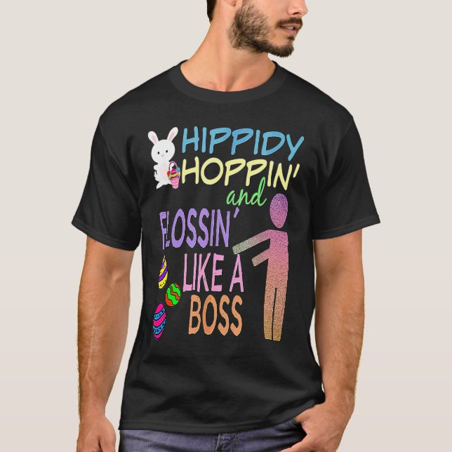 Camiseta Coelho Chefe de Páscoa & Ovos Decorados (Frente)