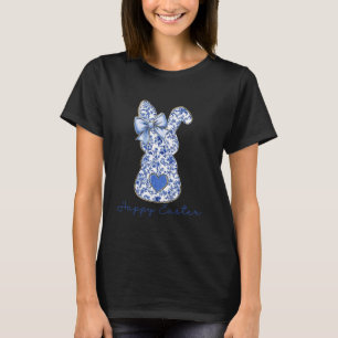 Camiseta Coelho Chinoiserie Vintage Azul e Branco Pa