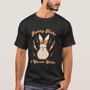 Camiseta Coelho Chuta Palitos de Cenoura Chinoiserie Coelho