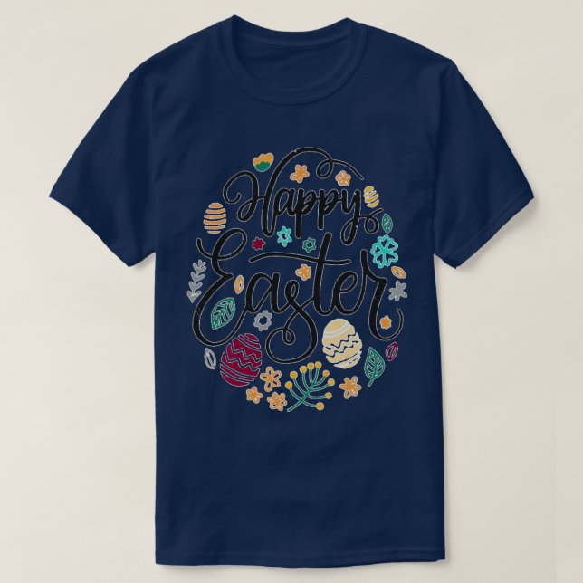 Camiseta Coelho coelho felz pascoa encara um dia de páscoa  (Frente do Design)