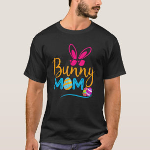 Camiseta Coelho Coelho Mãe e Ovo Para Mãe Felz pascoa