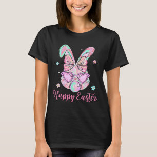 Camiseta Coelho Coelho Rosto Coqueta Páscoa Dia da Arco Bub