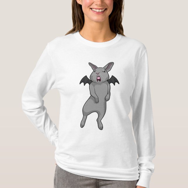 Camiseta Coelho com asa de Bat (Frente)