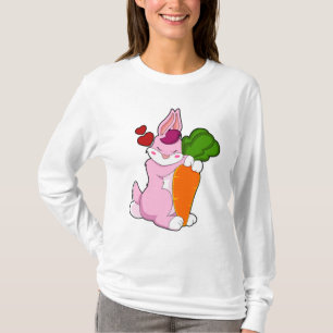 Camiseta Coelho com Cenoura e Coração