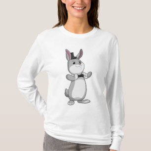 Camiseta Coelho com chapéu Superior e Arco