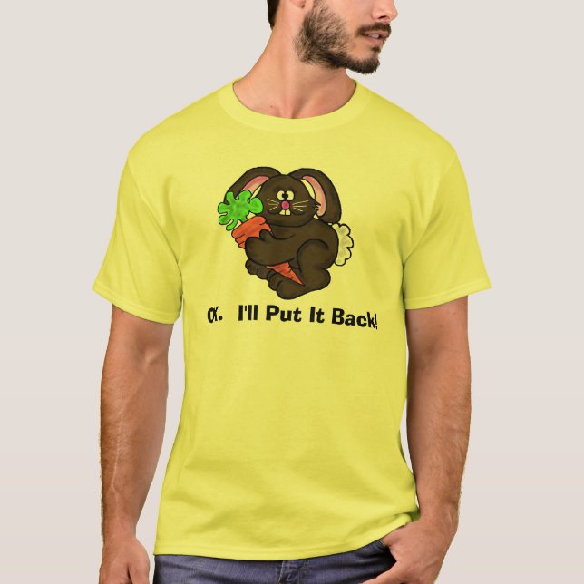 Camiseta Coelho com o t-shirt cristão engraçado da páscoa (Frente)