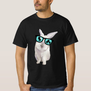 Camiseta Coelho com óculos, Coelhinho Engraçado, Pai de c