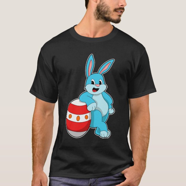 Camiseta Coelho com ovo de Páscoa (Frente)