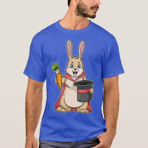 Camiseta Coelho com podridão como mágico com Capetê Hat