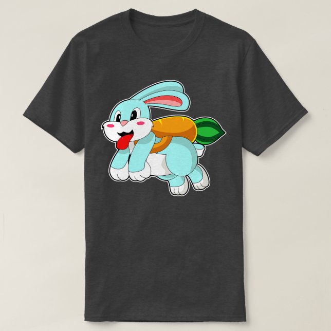 Camiseta Coelho com podridão como Rocket (Frente do Design)