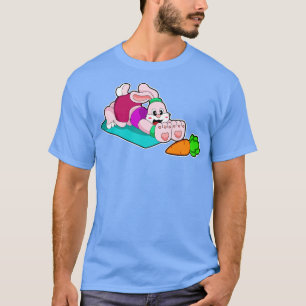 Camiseta Coelho com podridão em Yoga no tapete Yoga