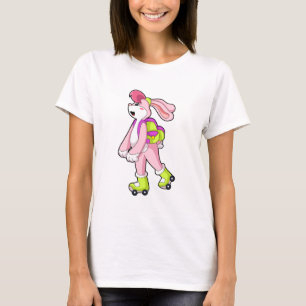 Camiseta Coelho com skates Roller