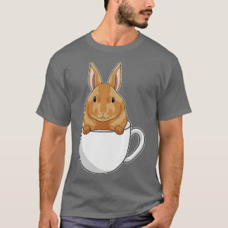 Camiseta Coelho com Xícara de Café