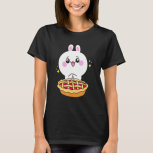 Camiseta Coelho comendo crosta torta coelho Assar chef cozi