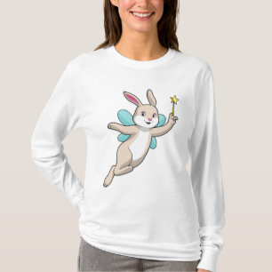 Camiseta Coelho como Fada com varinha mágica