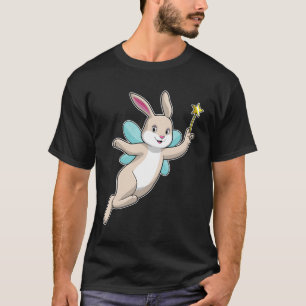 Camiseta Coelho como Fada com varinha mágica