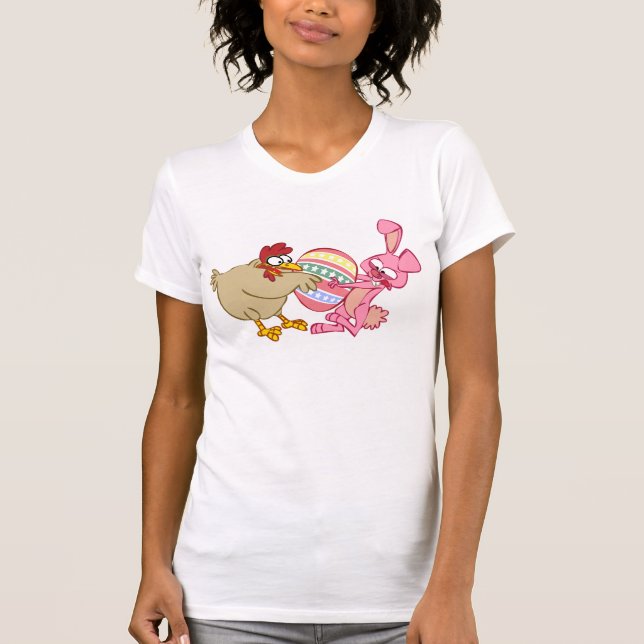 CAMISETA COELHO CONTRA A GALINHA (Frente)