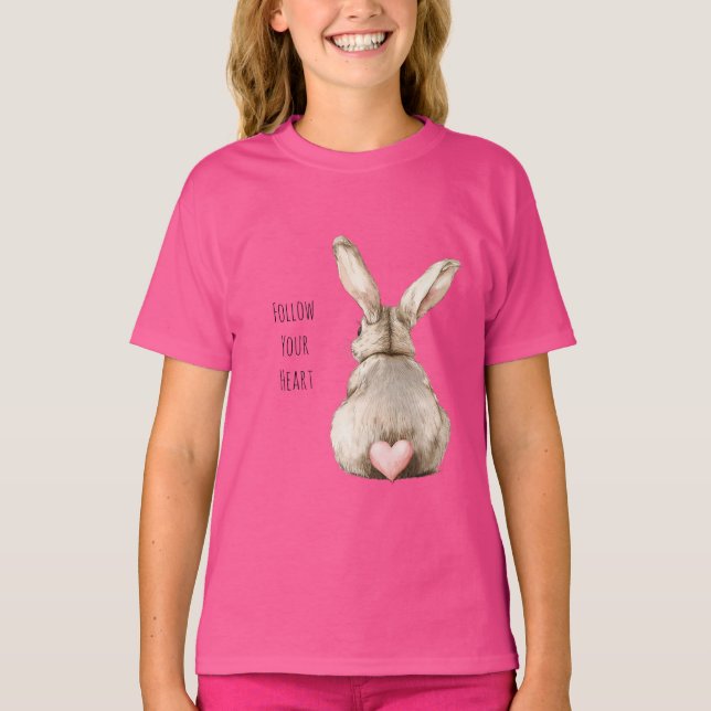 Camiseta Coelho Coração de Coelho Corado (Frente)