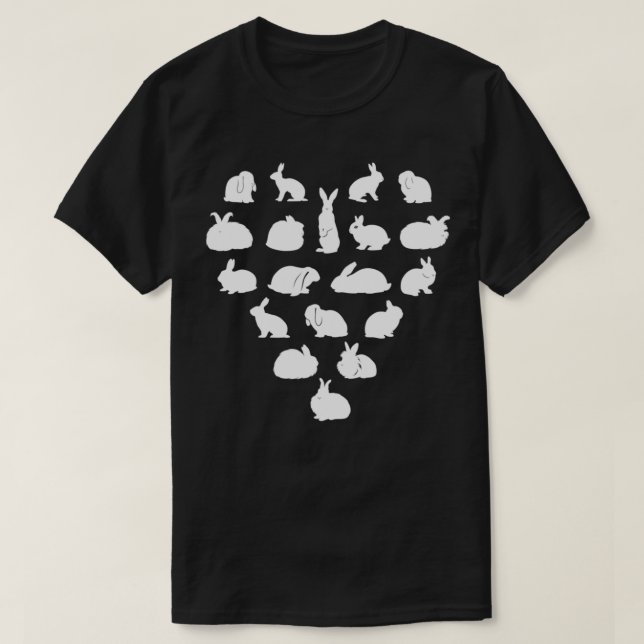 Camiseta Coelho cria coelho do coração (Frente do Design)