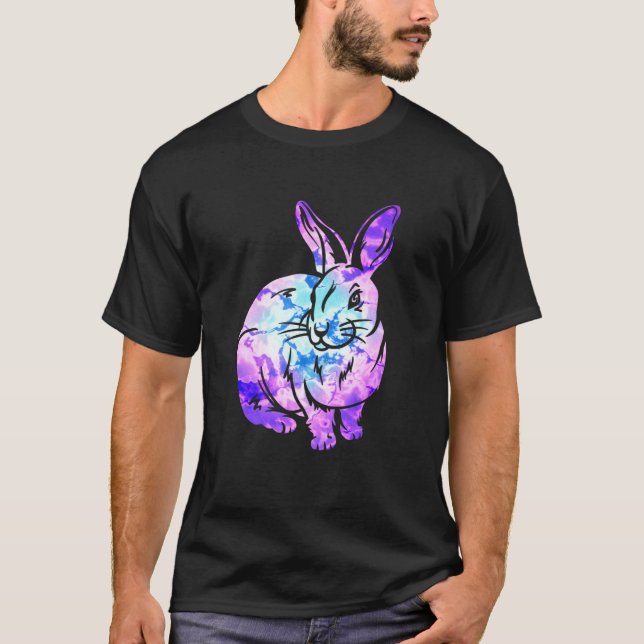 Camiseta Coelho da Arte do Coelho da Estética Vaporwave 199 (Frente)