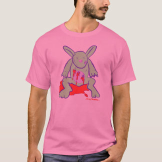 Camiseta coelho da ferida de carne