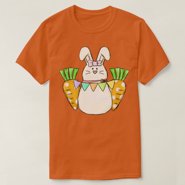 Camiseta coelho da Páscoa 16 (Frente do Design)
