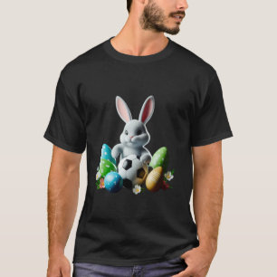 Camiseta Coelho da Páscoa Amante do Futebol de Associação M