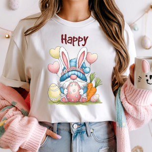 Camiseta Coelho da Páscoa com Ovo e Cenoura