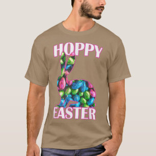 Camiseta Coelho da Páscoa de Chocolate de Páscoa Hoppy 