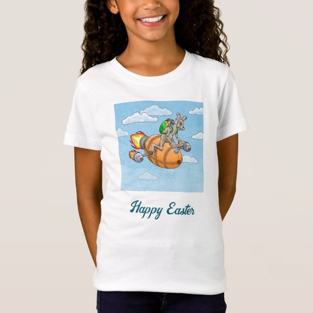 Camiseta Coelho da Páscoa Feliz (Frente)
