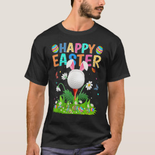 Camiseta Coelho da Páscoa Feliz Ovo Engraçado Golfe Domingo
