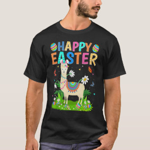 Camiseta Coelho da Páscoa Feliz Ovo Llama Divertido Domingo