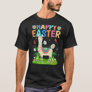 Camiseta Coelho da Páscoa Feliz Ovo Llama Engraçado Domingo
