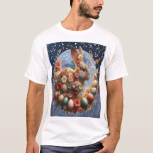 Camiseta Coelho da Páscoa Florido 