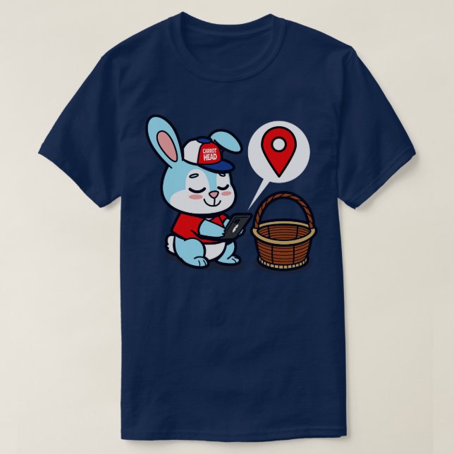 Camiseta Coelho da Páscoa Moderna (Frente do Design)