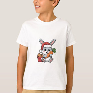 Camiseta Coelho da Páscoa Natal Divertido Festa Fofa