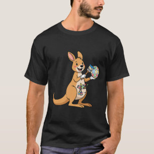 Camiseta Coelho da Páscoa Pintura Colorida de Ovos Arte Par
