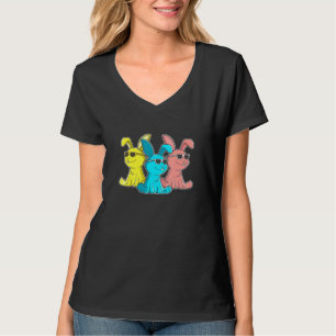 Camiseta Coelho da Páscoa Trio de Hip Hop Coelhinhos Menino