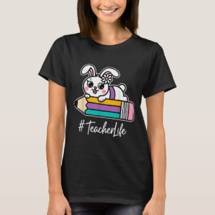 Camiseta Coelho da Páscoa Vida de Professor Educação Especi