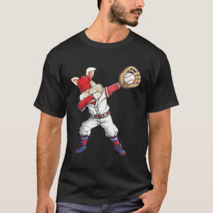 Camiseta Coelho Dabbing Segurando Apetrecho de Bola de Beis