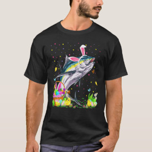 Camiseta Coelho de Atum de Páscoa Caça Ovos de Atum Domingo