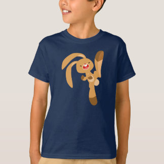 Camiseta Coelho de Cartoon Bonito Crianças Camisa-T