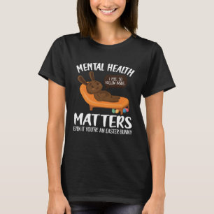 Camiseta Coelho de Chocolate Conscientização da Saúde Menta