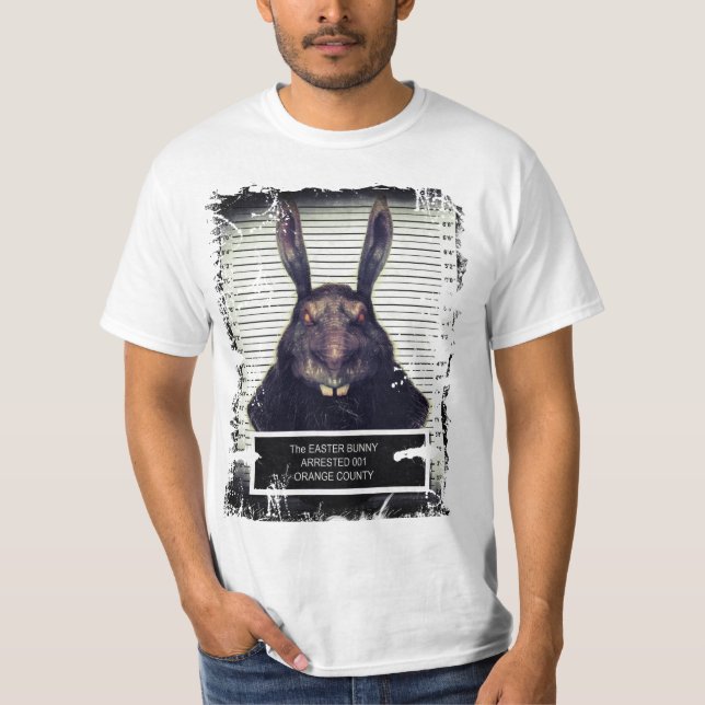 Camiseta Coelho de coelhinho da Páscoa mau (Frente)