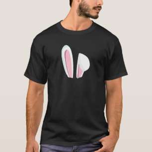 Camiseta Coelho de Orelha Caída Motivo de Lâmpada de Páscoa